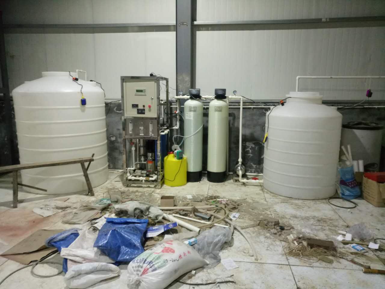 湖南酒鬼厂生产用水反渗透纯净水设备安装调试完成
